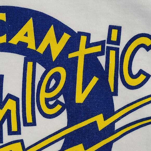 Vintage 90s American Athletic Club Shirt Small 18x25 USA - Picture 13 of 14